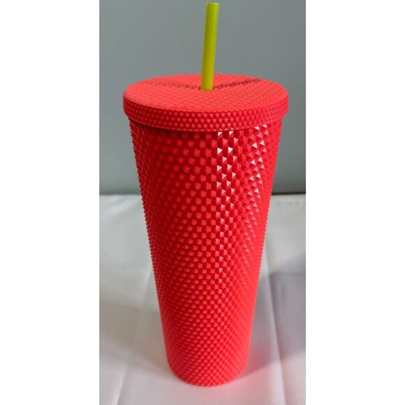 Starbucks Summer 2022 Release Dragonfruit Venti Studded Cold Cup 24oz - Picture 3 of 7